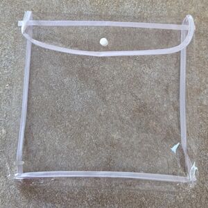 18 Clear PV Pouch/Bags With Snap Button Closure  9"long X 8"wide